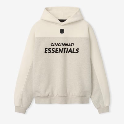 Cincinnati Bengals Fear of God x NFL Unisex 90s Relaxed Hoodie - Heather Gray