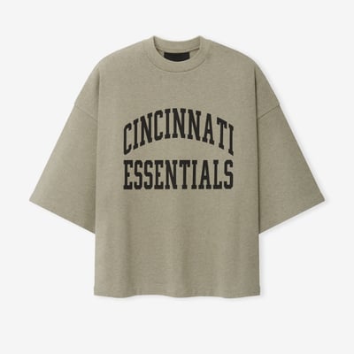Cincinnati Bengals Fear of God x NFL Unisex Merch T-Shirt - Heather Gray