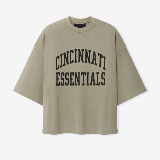 Cincinnati Bengals Fear of God x NFL Unisex Merch T-Shirt - Heather Gray