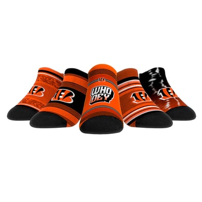  Cincinnati Bengals Rock Em Unisex Super Fan Five-Pack Low-Cut Socks Set - 