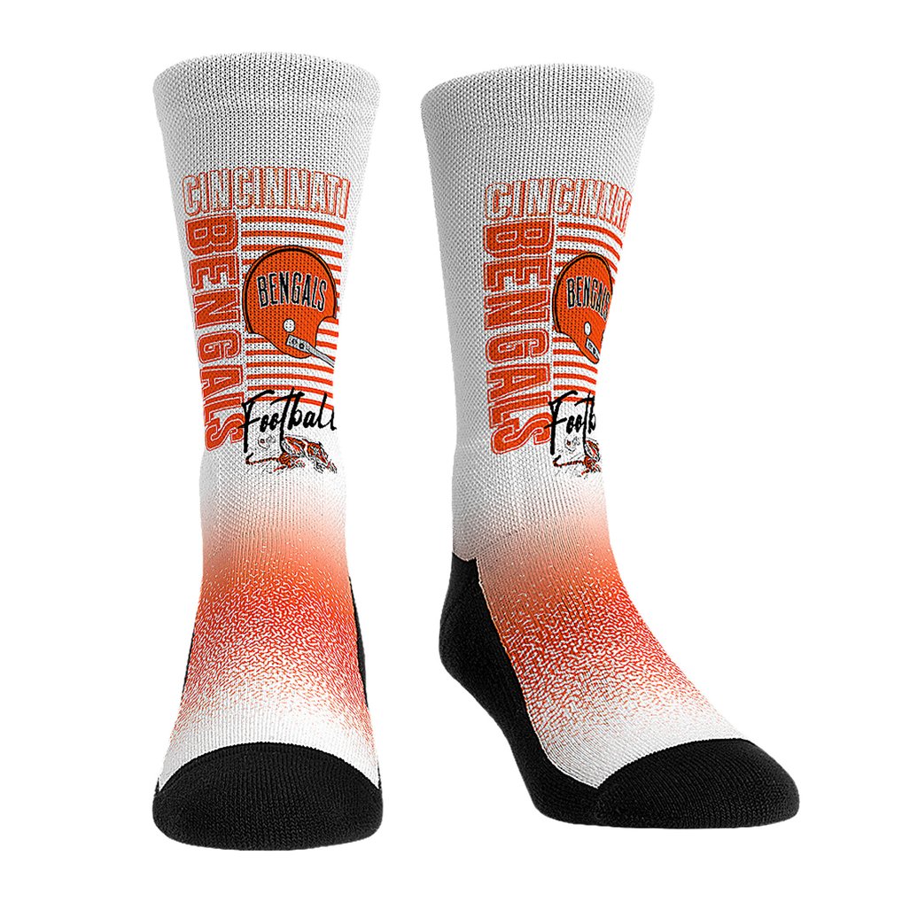  Cincinnati Bengals Rock Em Unisex Throwback Three-Pack Crew Sock Set - 