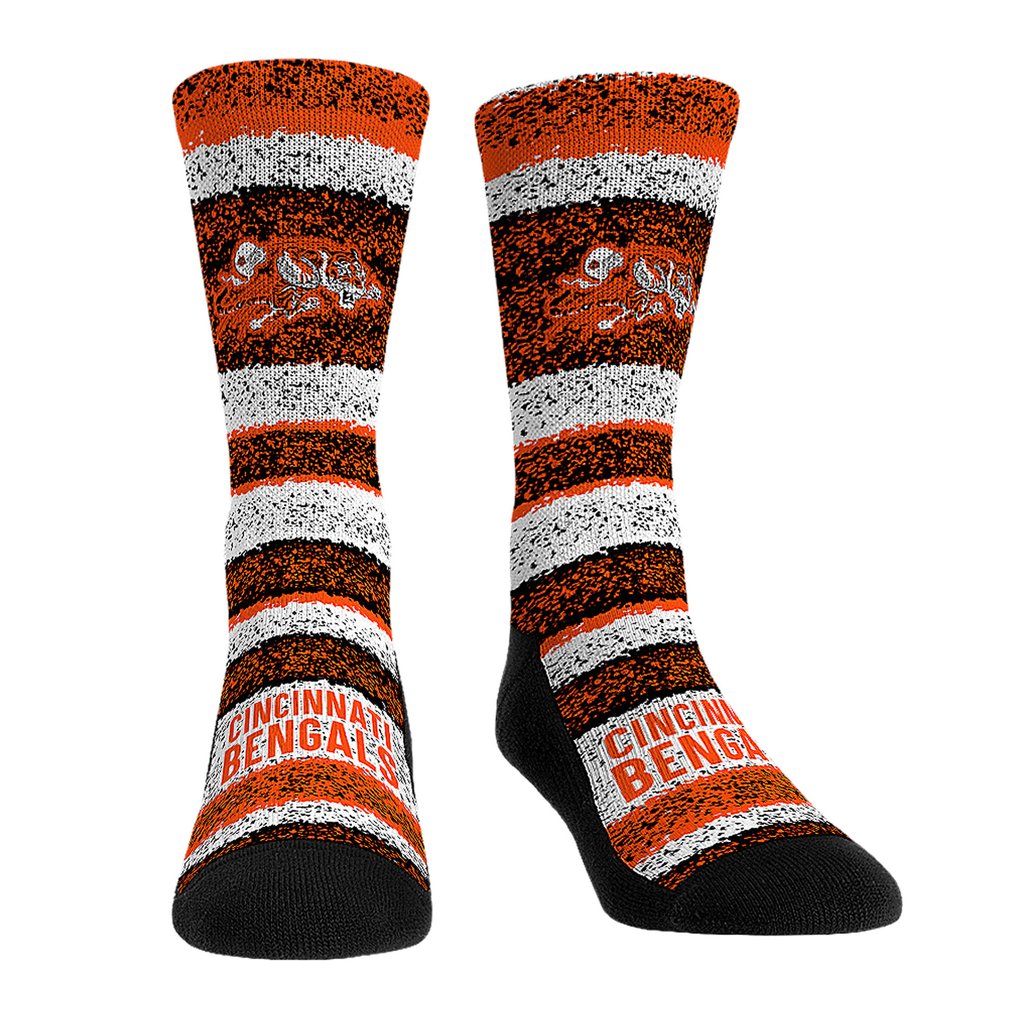  Cincinnati Bengals Rock Em Unisex Throwback Three-Pack Crew Sock Set - 
