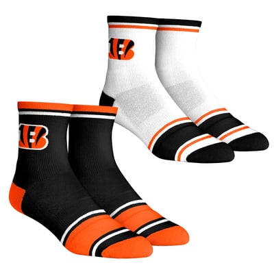 Cincinnati Bengals Rock Em Unisex Two-Pack Team Color Crew Socks