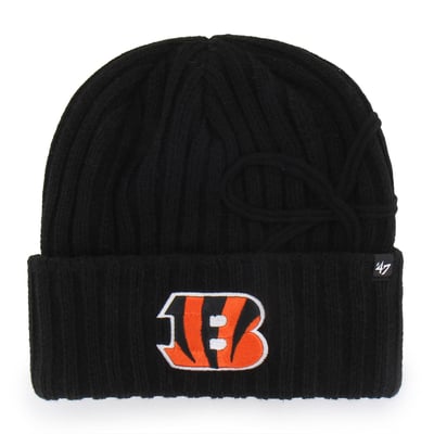  Cincinnati Bengals '47 Women's Bow Cuffed Knit Hat - Black