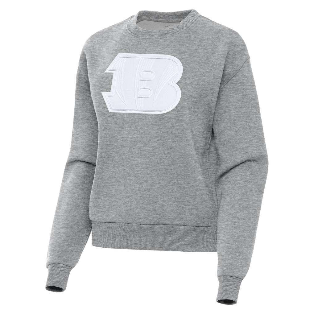 Cincinnati Bengals Antigua Women's Victory Pullover Sweatshirt - Heather Gray