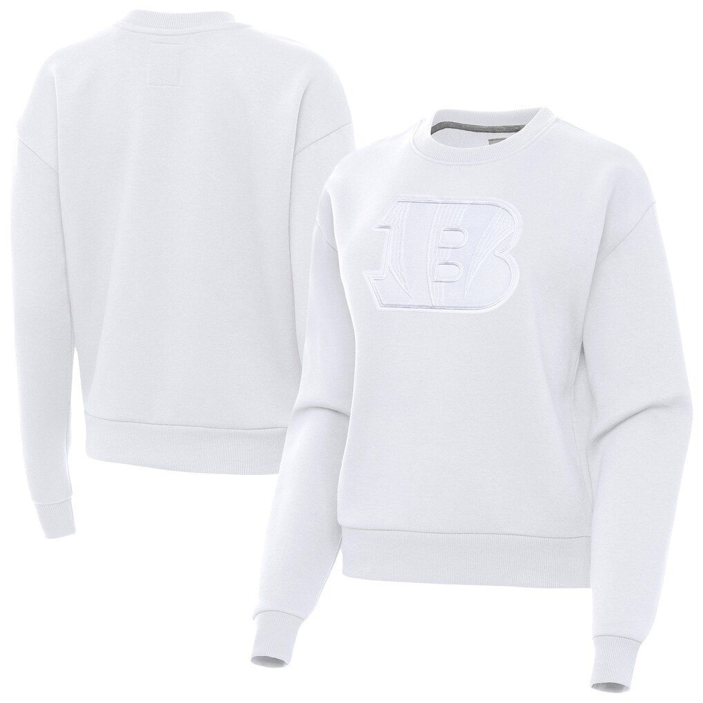 Cincinnati Bengals Antigua Women's Victory Pullover Sweatshirt - White