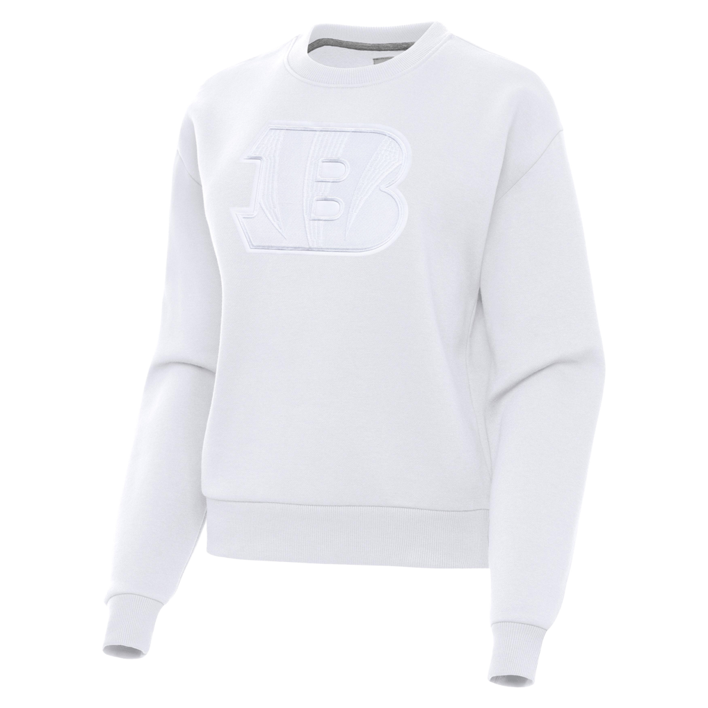 Cincinnati Bengals Antigua Women's Victory Pullover Sweatshirt - White