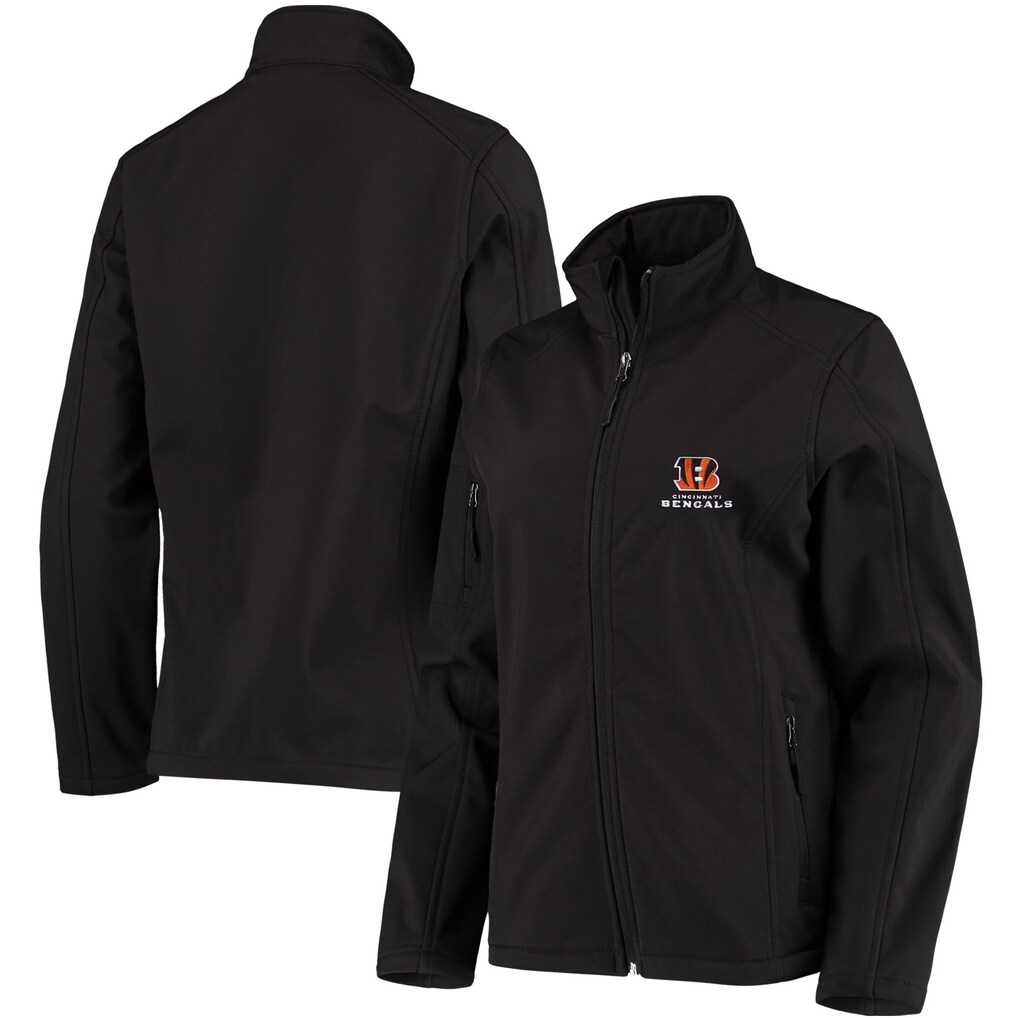 Cincinnati Bengals Women's Full-Zip Sonoma Softshell Jacket - Black