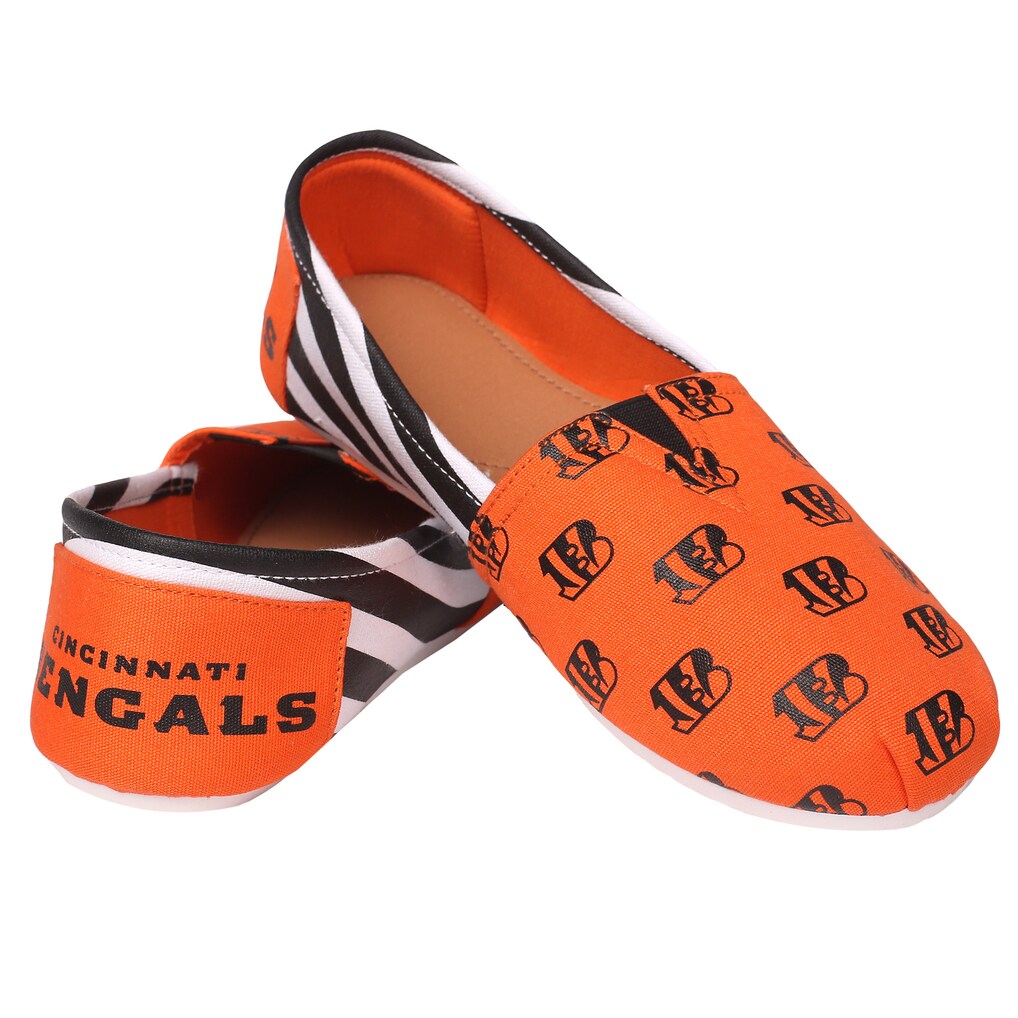 Cincinnati Bengals Women's Canvas Stripe Shoes