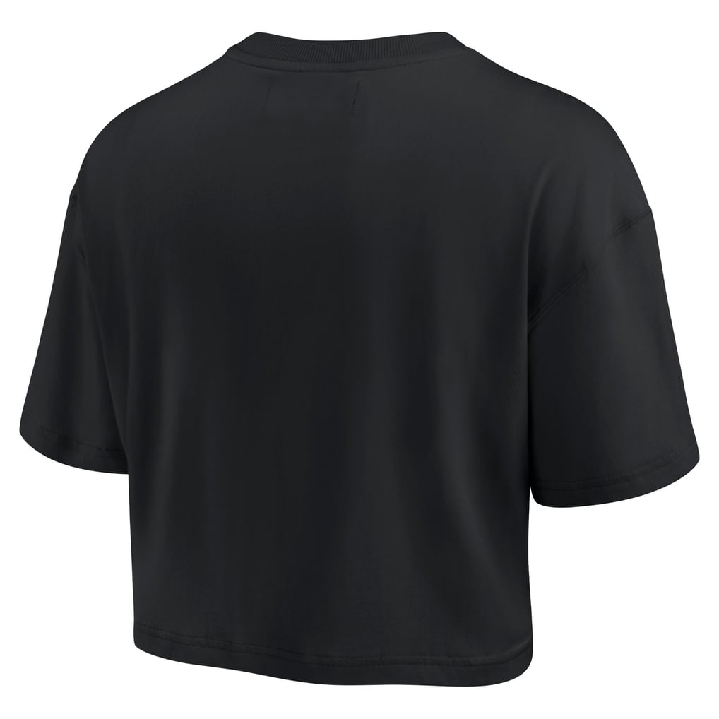 Cincinnati Bengals Fanatics Women's Elements Super Soft Boxy Cropped T-Shirt - Black
