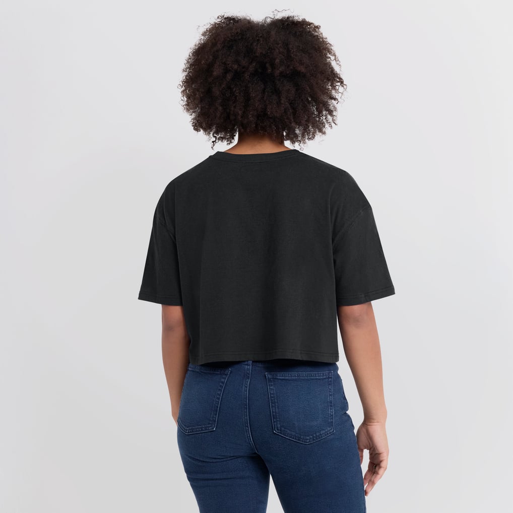 Cincinnati Bengals Fanatics Women's Elements Super Soft Boxy Cropped T-Shirt - Black