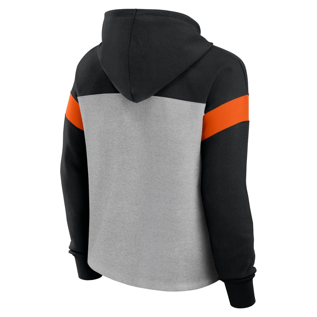 Cincinnati Bengals Fanatics Women's Bold Play Call Pullover Hoodie - Heather Gray/Black