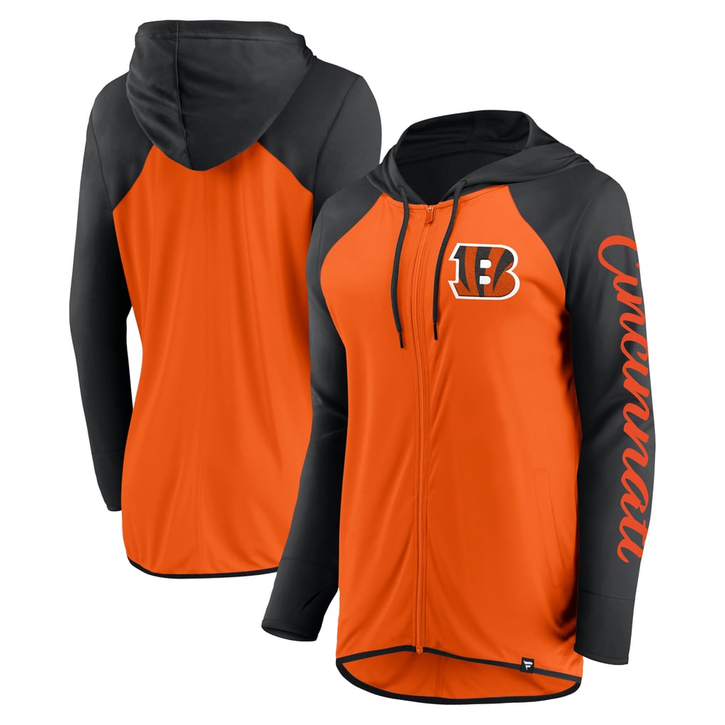 Cincinnati Bengals Fanatics Women's Script Full-Zip Hoodie - Orange/Black