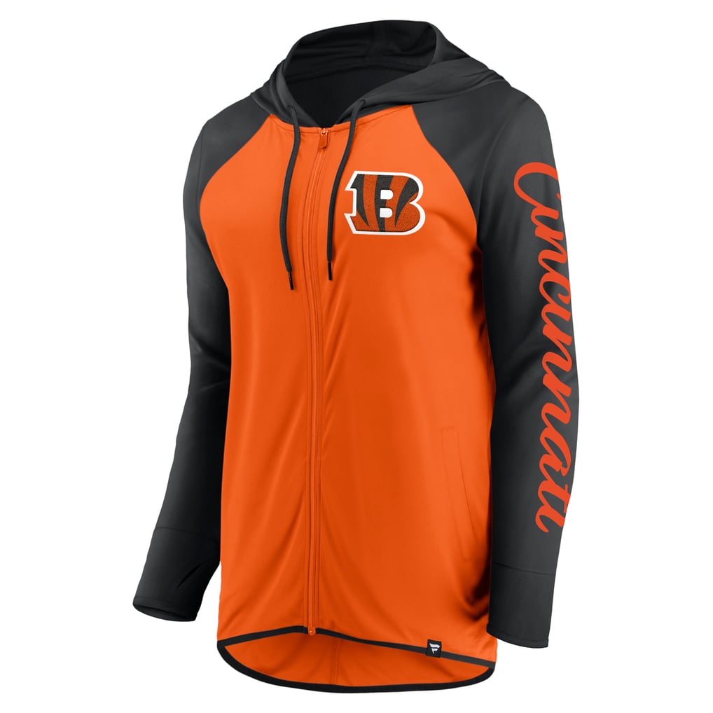 Cincinnati Bengals Fanatics Women's Script Full-Zip Hoodie - Orange/Black