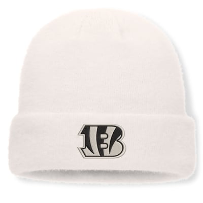 Cincinnati Bengals Fanatics Women's Puff Fuzzy Fleece Cuffed Knit Hat - White