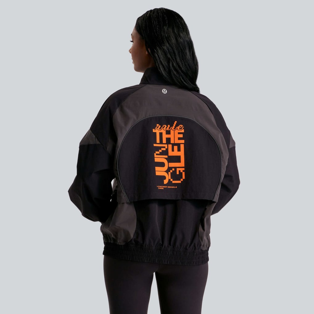 Cincinnati Bengals lululemon Women's Ventilated Oversized Track Jacket - Black