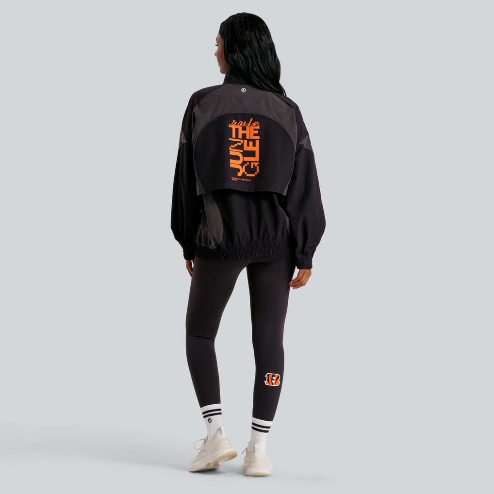 Cincinnati Bengals lululemon Women's Ventilated Oversized Track Jacket - Black
