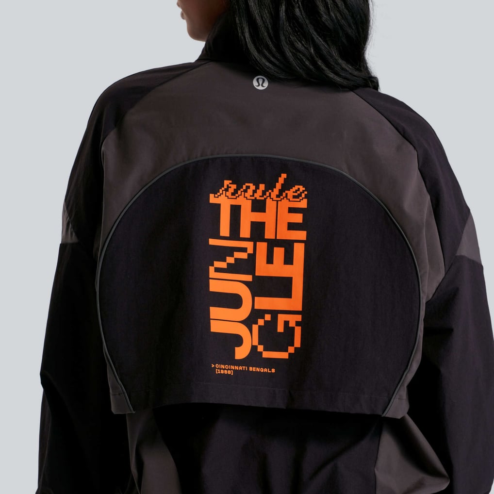 Cincinnati Bengals lululemon Women's Ventilated Oversized Track Jacket - Black