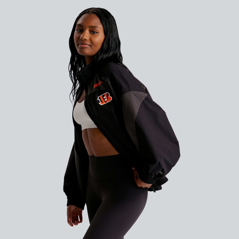 Cincinnati Bengals lululemon Women's Ventilated Oversized Track Jacket - Black
