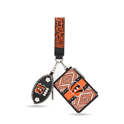 Cincinnati Bengals Montana West Women's Wallet & Football Charm Wristlet