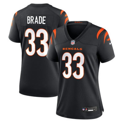 Beau Brade Cincinnati Bengals Nike Women's Team Game Jersey - Black