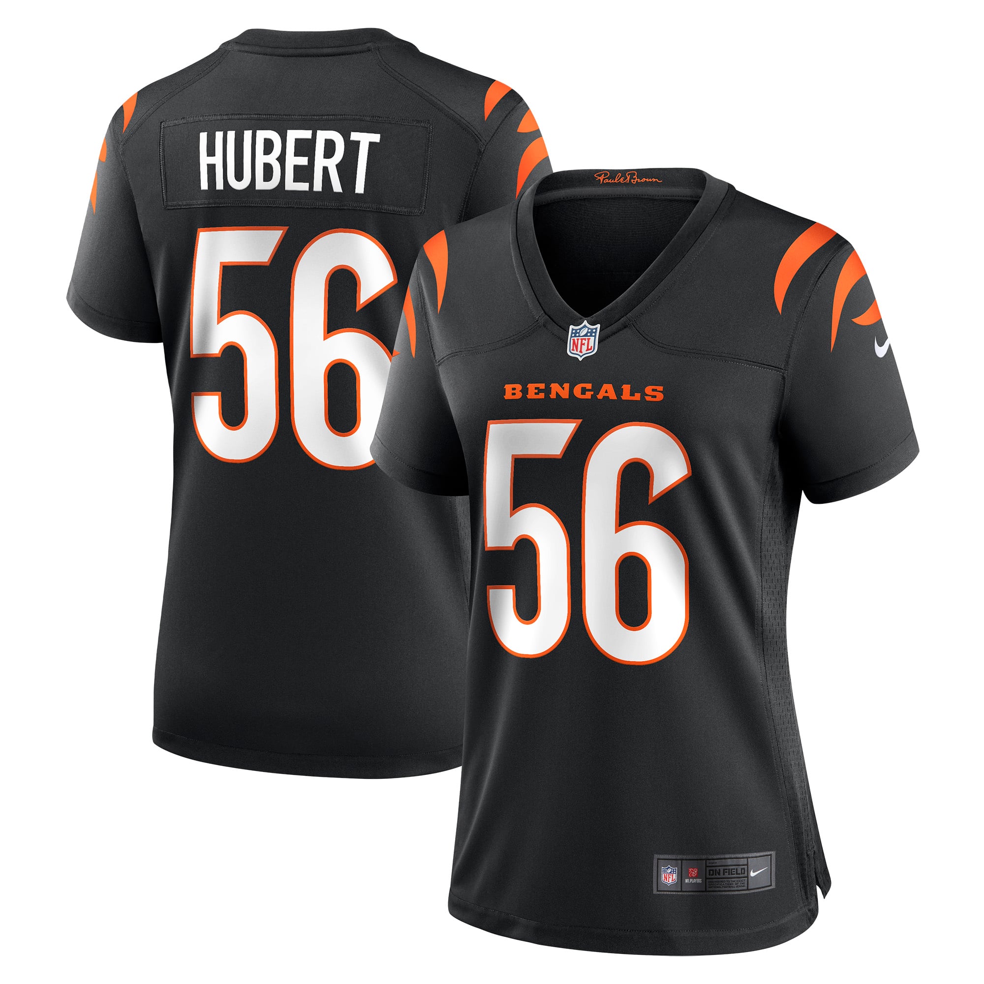 Women's Nike Wyatt Hubert Black Cincinnati Bengals Game Jersey