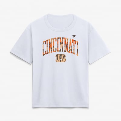 Cincinnati Bengals Women's Fall Wordmark T-Shirt - White