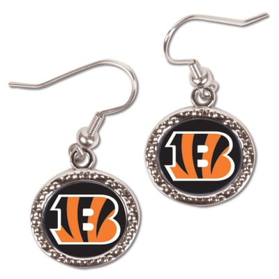 Cincinnati Bengals WinCraft Women's Round Dangle Earrings