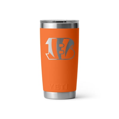 Cincinnati Bengals YETI 20oz. Rambler Tumbler with MagSlider Lid