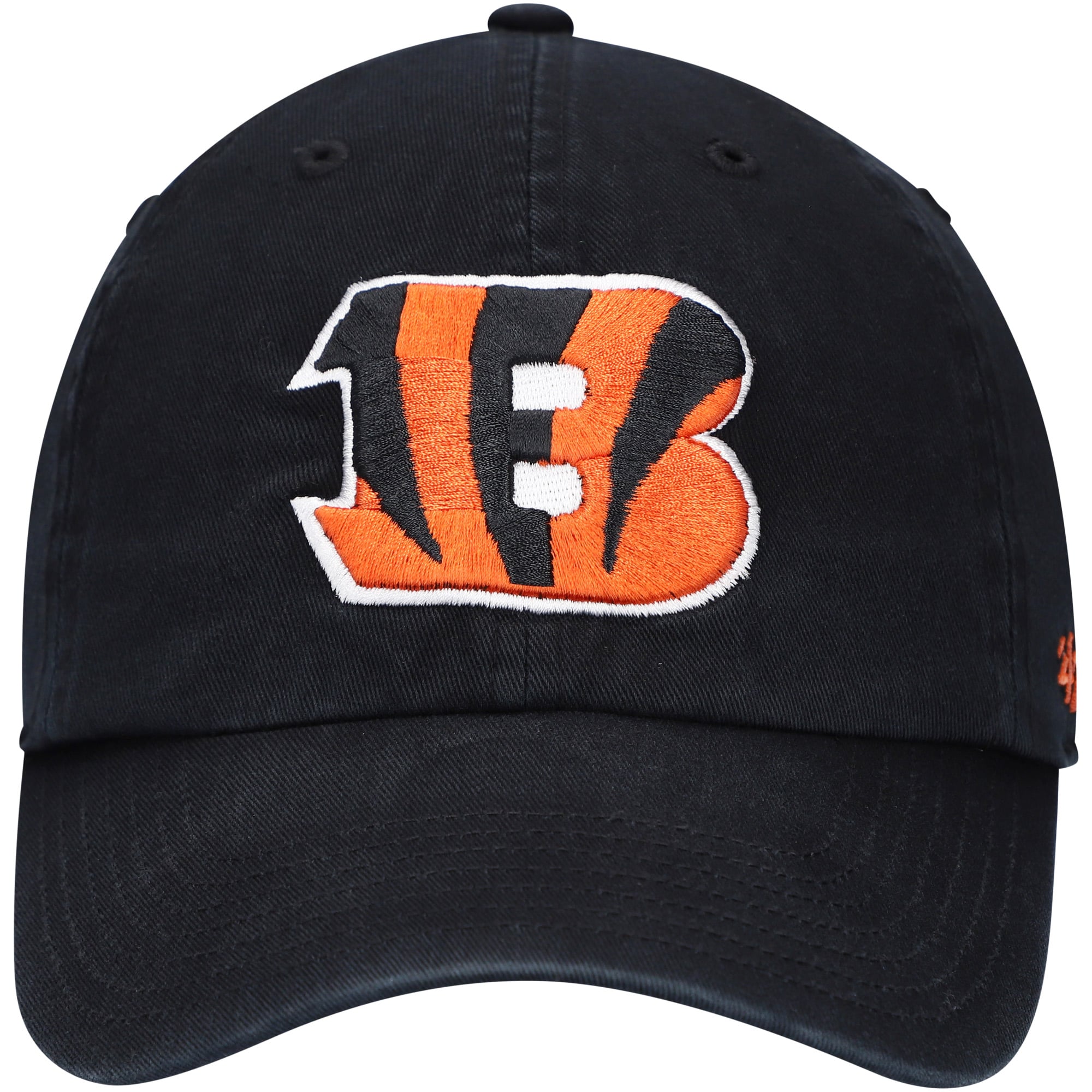Youth '47 Black Cincinnati Bengals Logo Clean Up Adjustable Hat