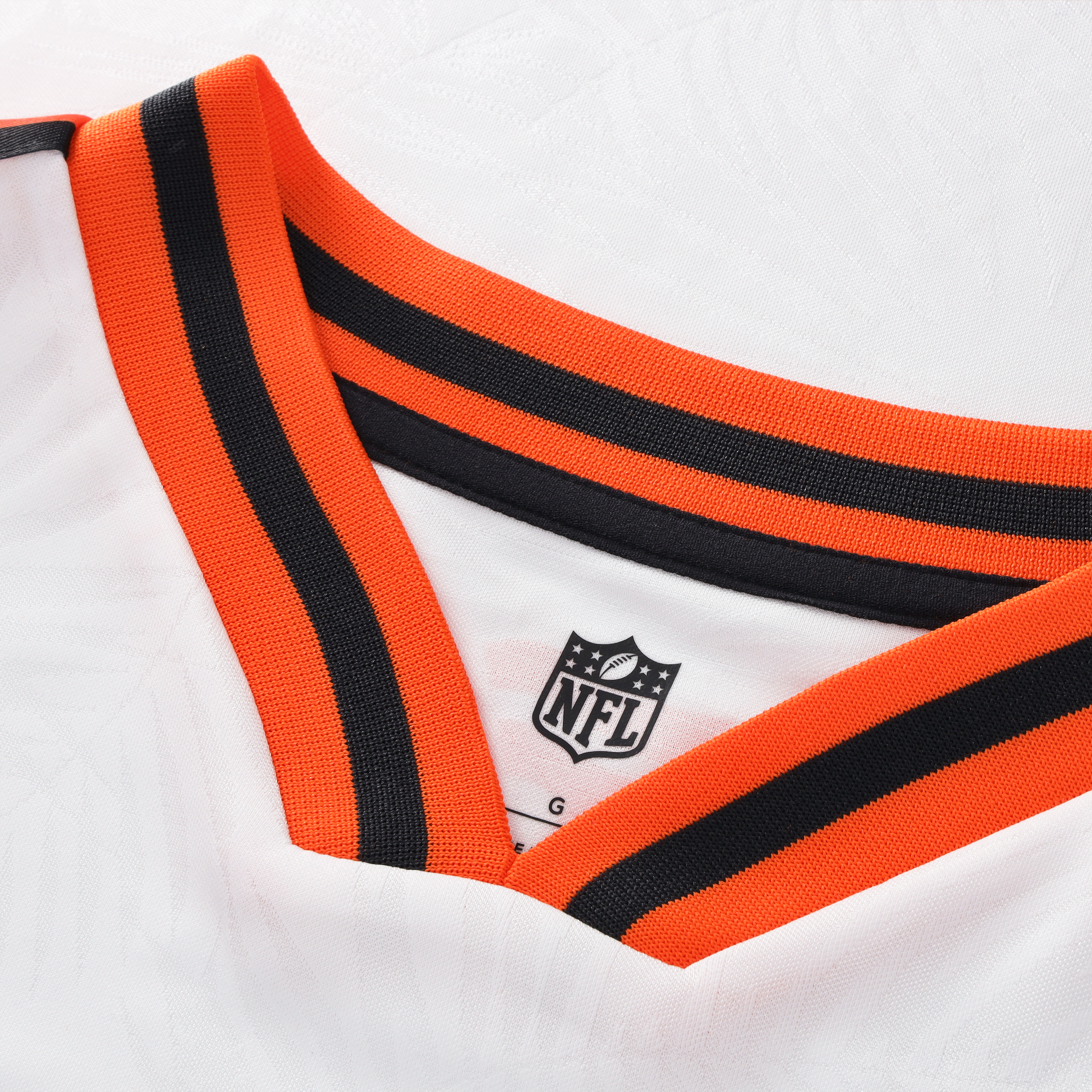 Cincinnati Bengals Youth Football x Football V Neck Fan Top White