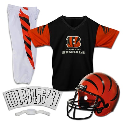 Cincinnati Bengals Franklin Sports Youth NFL Deluxe Uniform Set - Black
