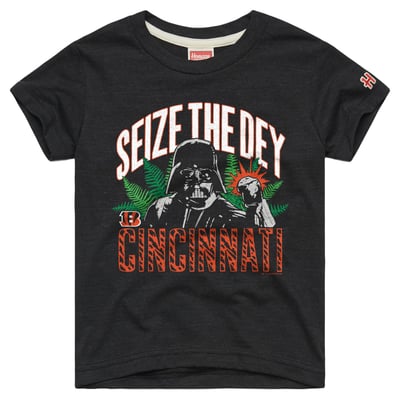  Cincinnati Bengals Homage Youth Star Wars Dark Side T-Shirt - Charcoal