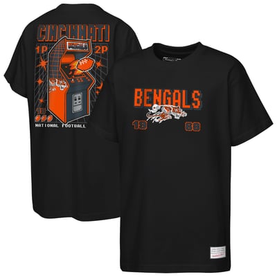  Cincinnati Bengals Mitchell & Ness Youth Retro Arcade T-Shirt - Black