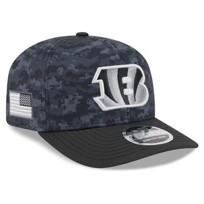 Cincinnati Bengals New Era Youth 2026 Salute To Service 9SEVENTY Adjustable Hat - Black