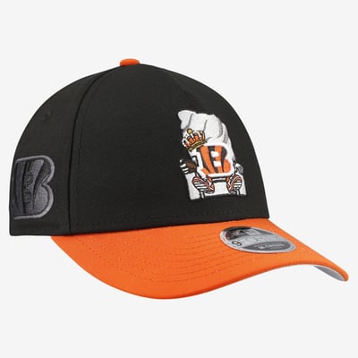 Cincinnati Bengals New Era Youth Cartoon A-Frame 9FORTY Adjustable Hat - Black
