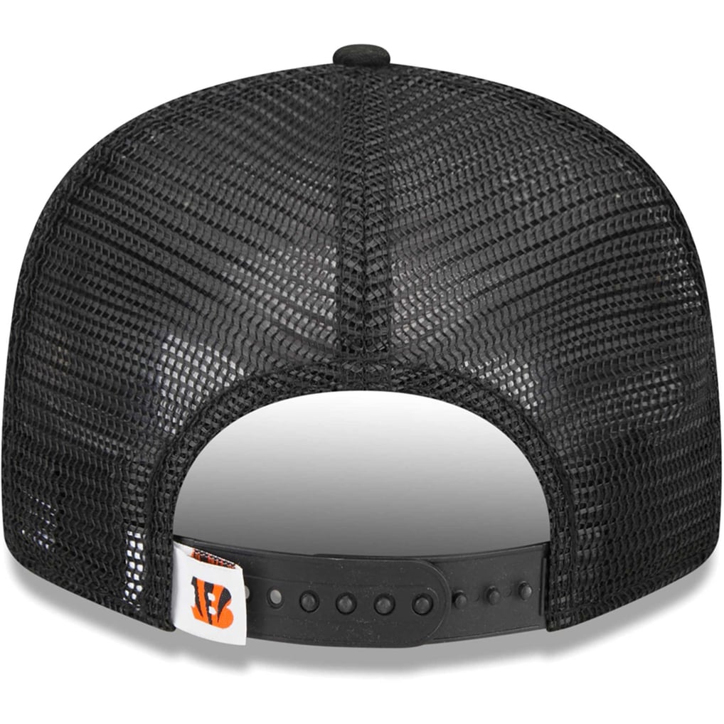 Cincinnati Bengals New Era Youth  Main Trucker 9FIFTY Snapback Hat - Black