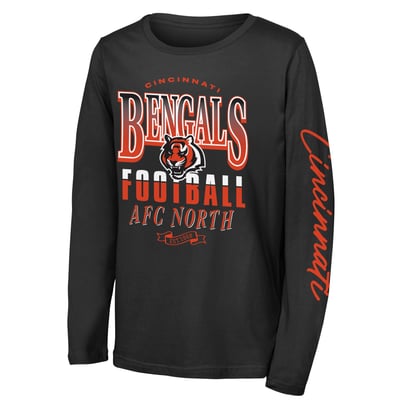 Cincinnati Bengals Outerstuff Youth Real Ones Long Sleeve T-Shirt - Black