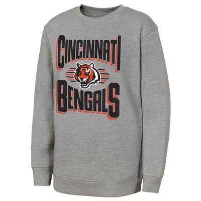 Cincinnati Bengals Outerstuff Youth Jet Stream Sweatshirt - Gray