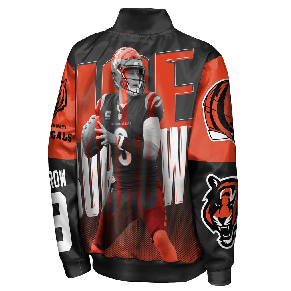 Joe Burrow Cincinnati Bengals Outerstuff Youth Legendary Full-Snap Satin Jacket - Black