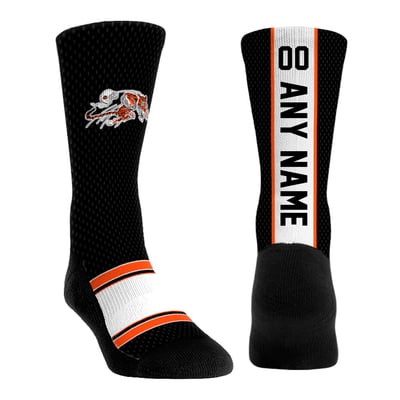  Cincinnati Bengals Rock Em Youth Throwback Jersey Custom Crew Socks - Black