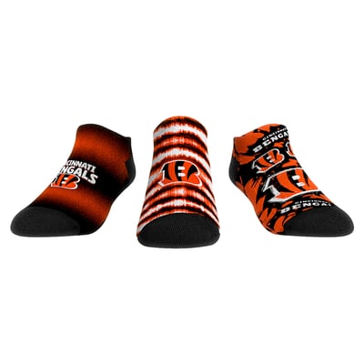  Cincinnati Bengals Rock Em Youth Make Some Noise Three-Pack Low-Cut Socks Set - Orange