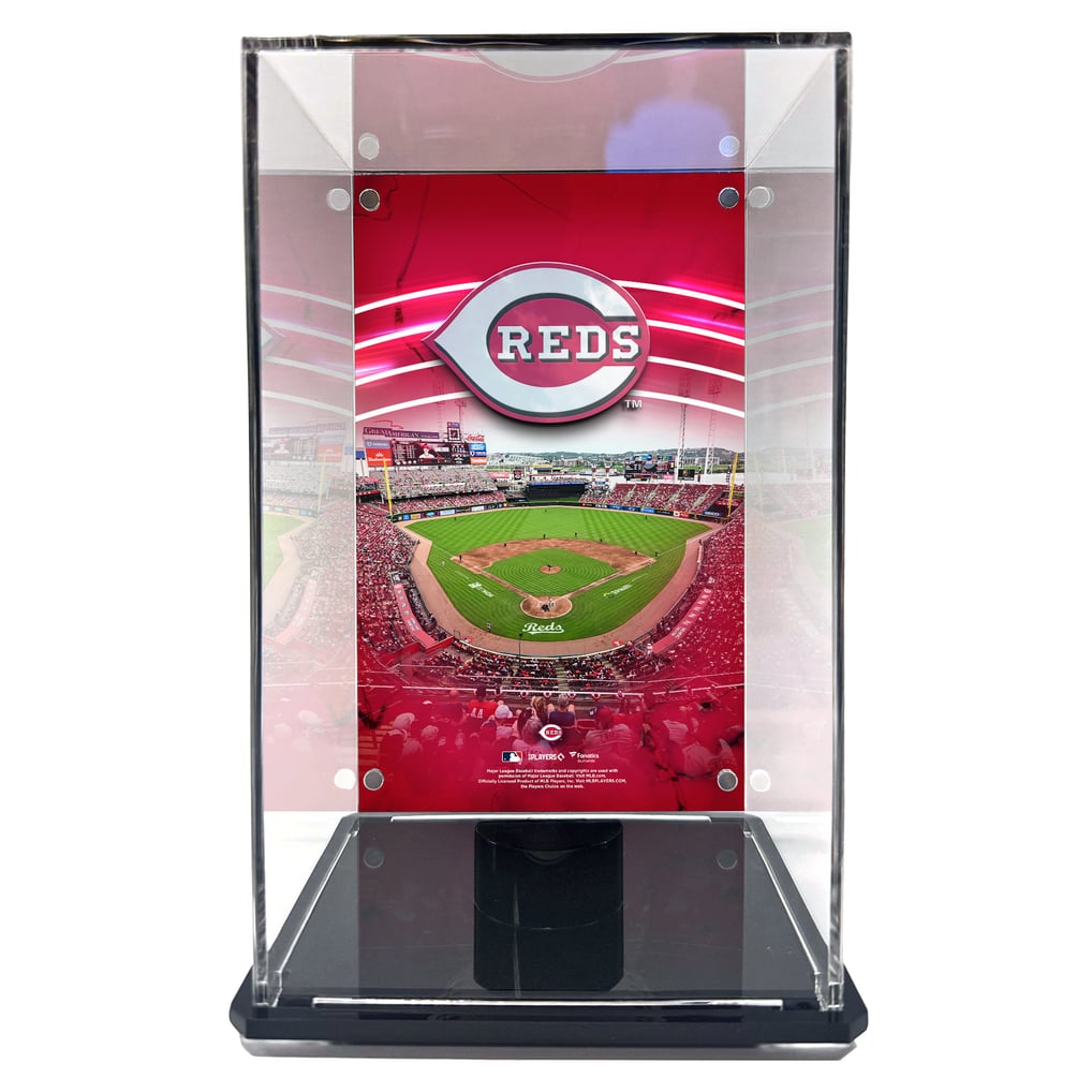  Cincinnati Reds Fanatics Authentic Tall Baseball Display Case with Image