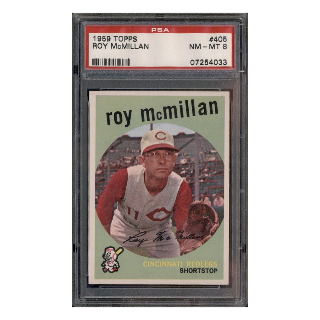 1959 Topps #405 Roy McMillan PSA 8