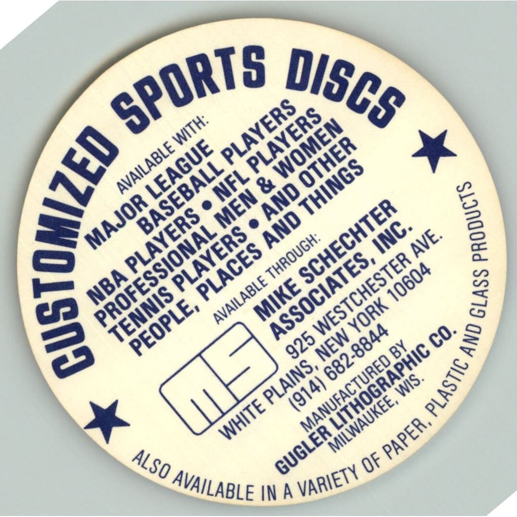1977 Customized Discs #3 Johnny Bench