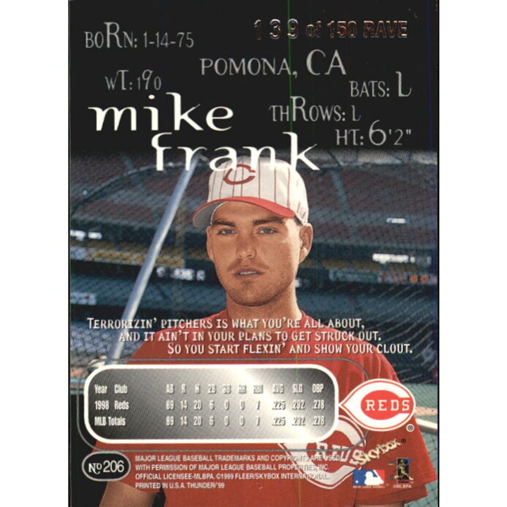 1999 SkyBox Thunder Rave #206 Mike Frank