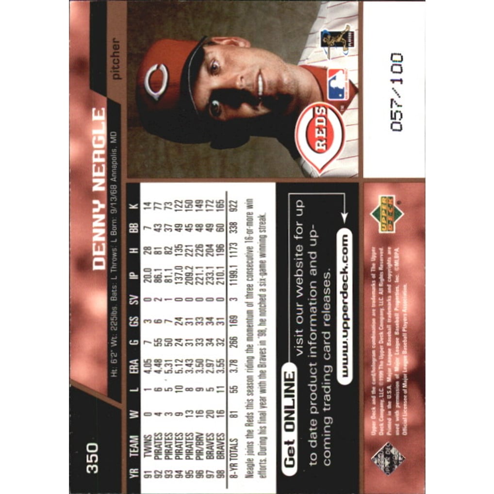 1999 Upper Deck Exclusives Level 1 #350 Denny Neagle