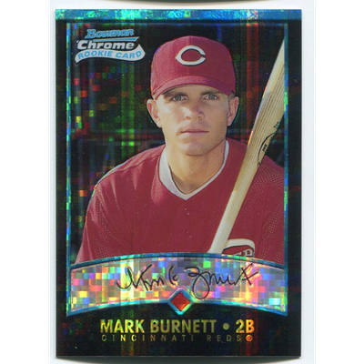 2001 Bowman Chrome X-Fractors #140 Mark Burnett