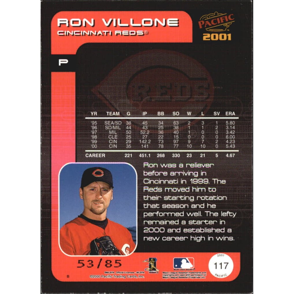 2001 Pacific Retail LTD #117 Ron Villone