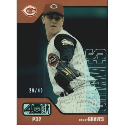 2002 Upper Deck 40-Man Electric Rainbow #955 Danny Graves